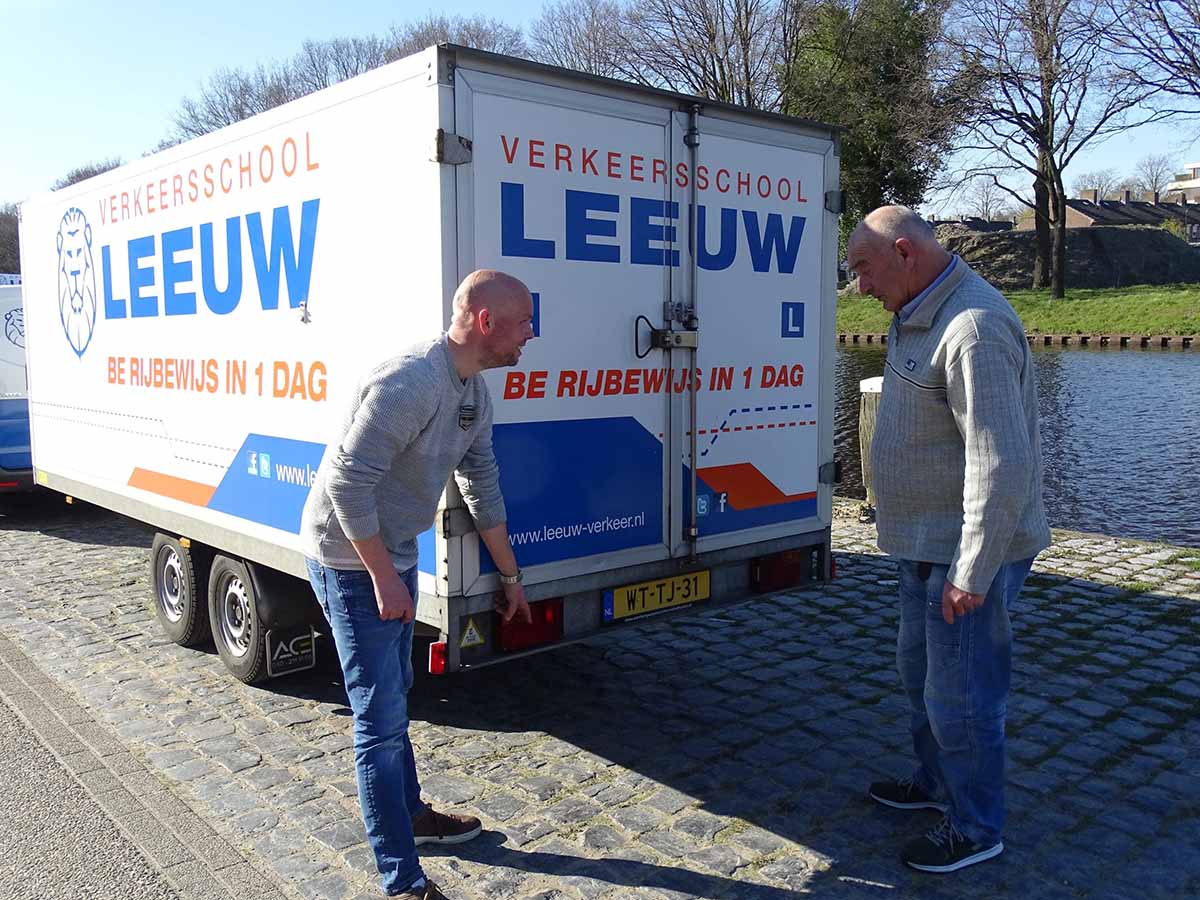 aanhanger rijbewijs LEEUW opleidingen, Duo opleiding BE