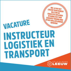 vacature instructeur logistiek en transport LEEUW opleidingen